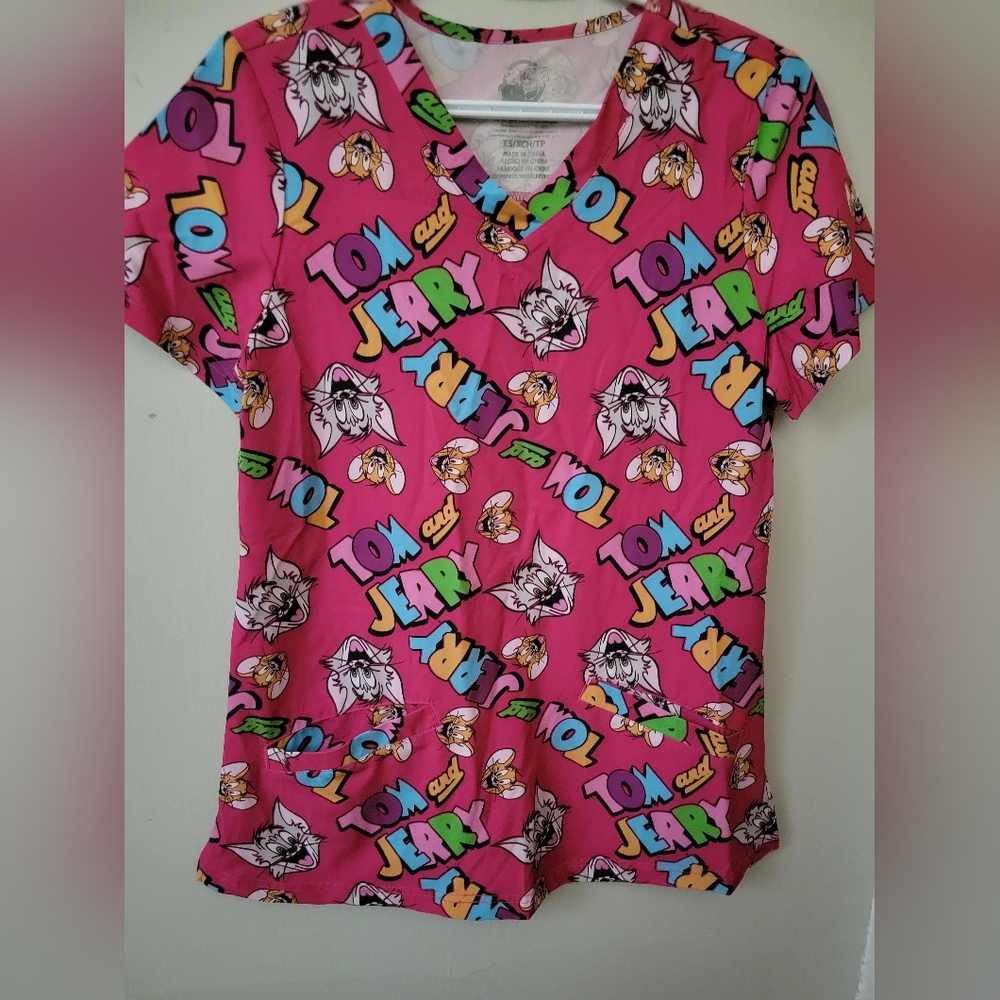 Tom and Jerry scrub top